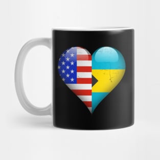 Half American Half Bahamian - Gift for Bahamas From Bahamian Mug